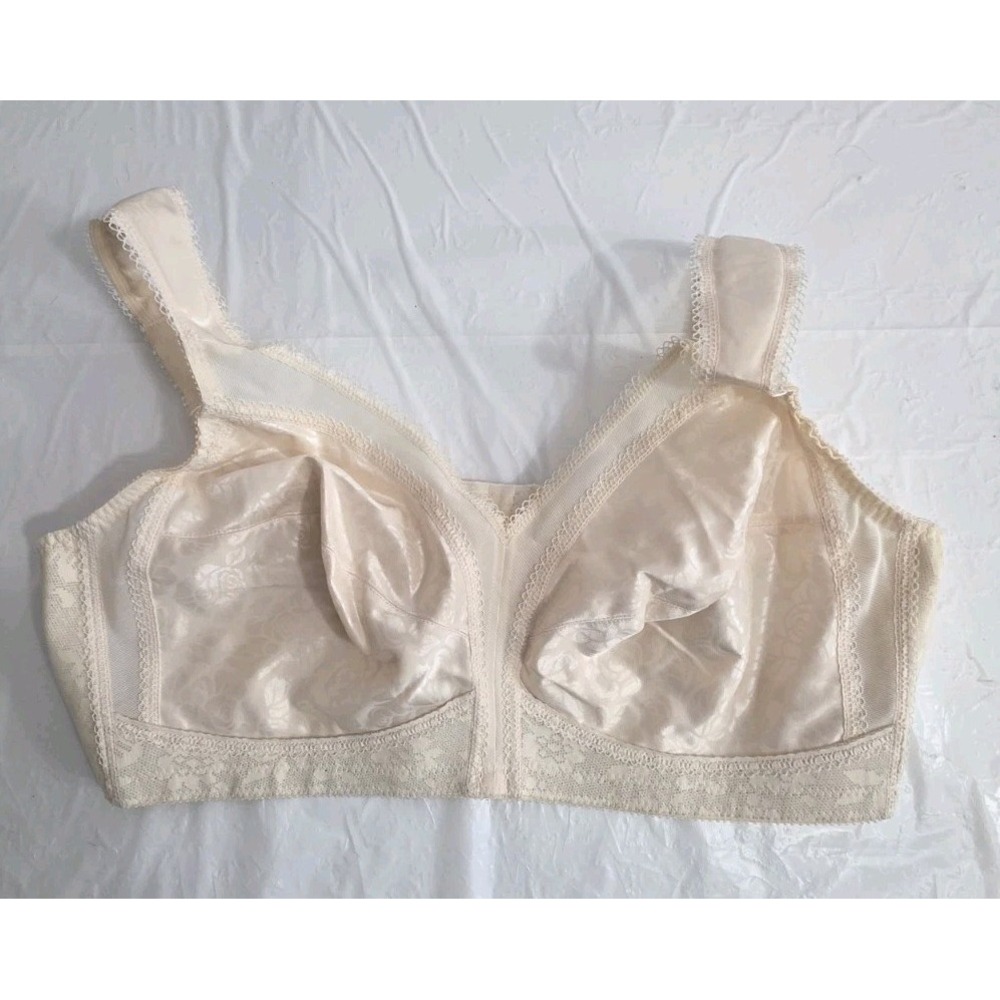 NWOB Playtex 18 Hr Original Comfort Strap Full Coverage Wirefree 4693 Nude 44C